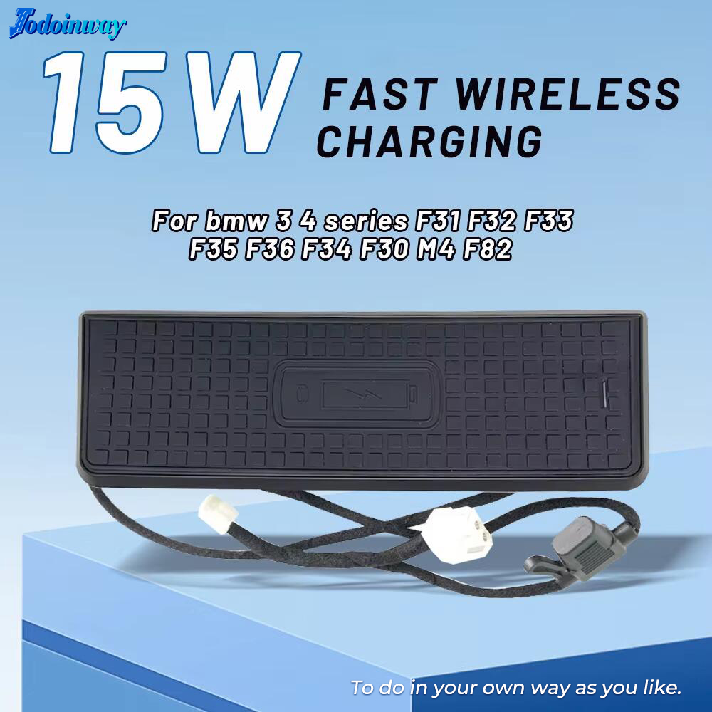 Car Center console wireless charger For BMW 3 4 series F30 F31 F33 F35 F34 F32 F36 M4 F82 phone holder charging Pad fast charge