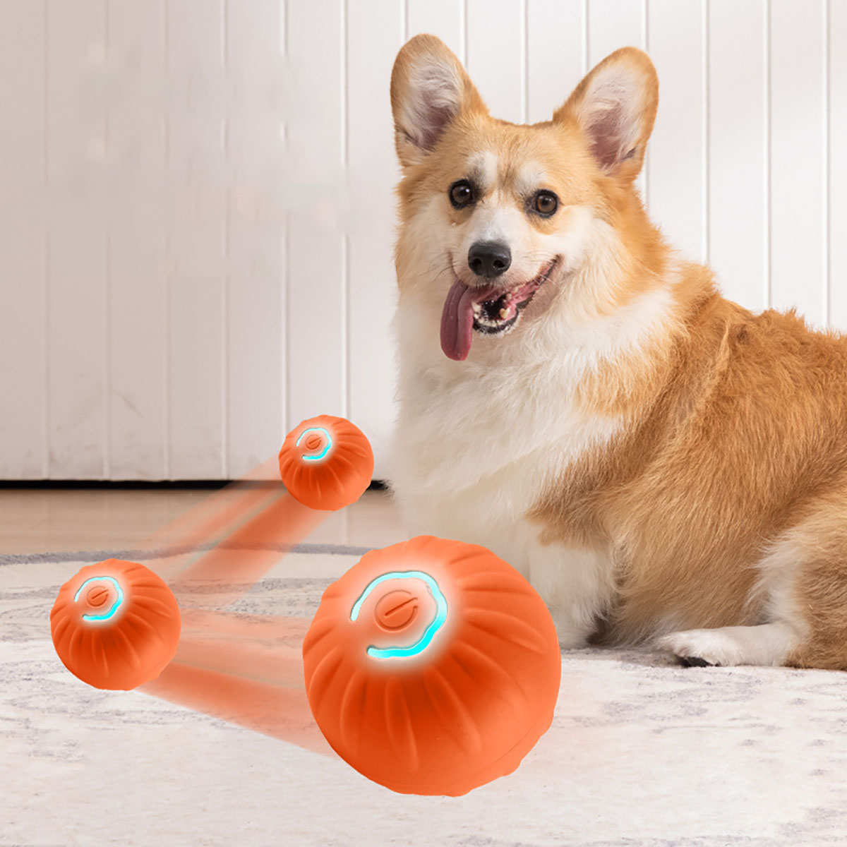 1pc Dog Ball,Automatic Bouncing Ball for Dogs, Puppy Essentials, Vibrating Dog Ball, Dog Birthday, Interactive Dog Toys ﻿
