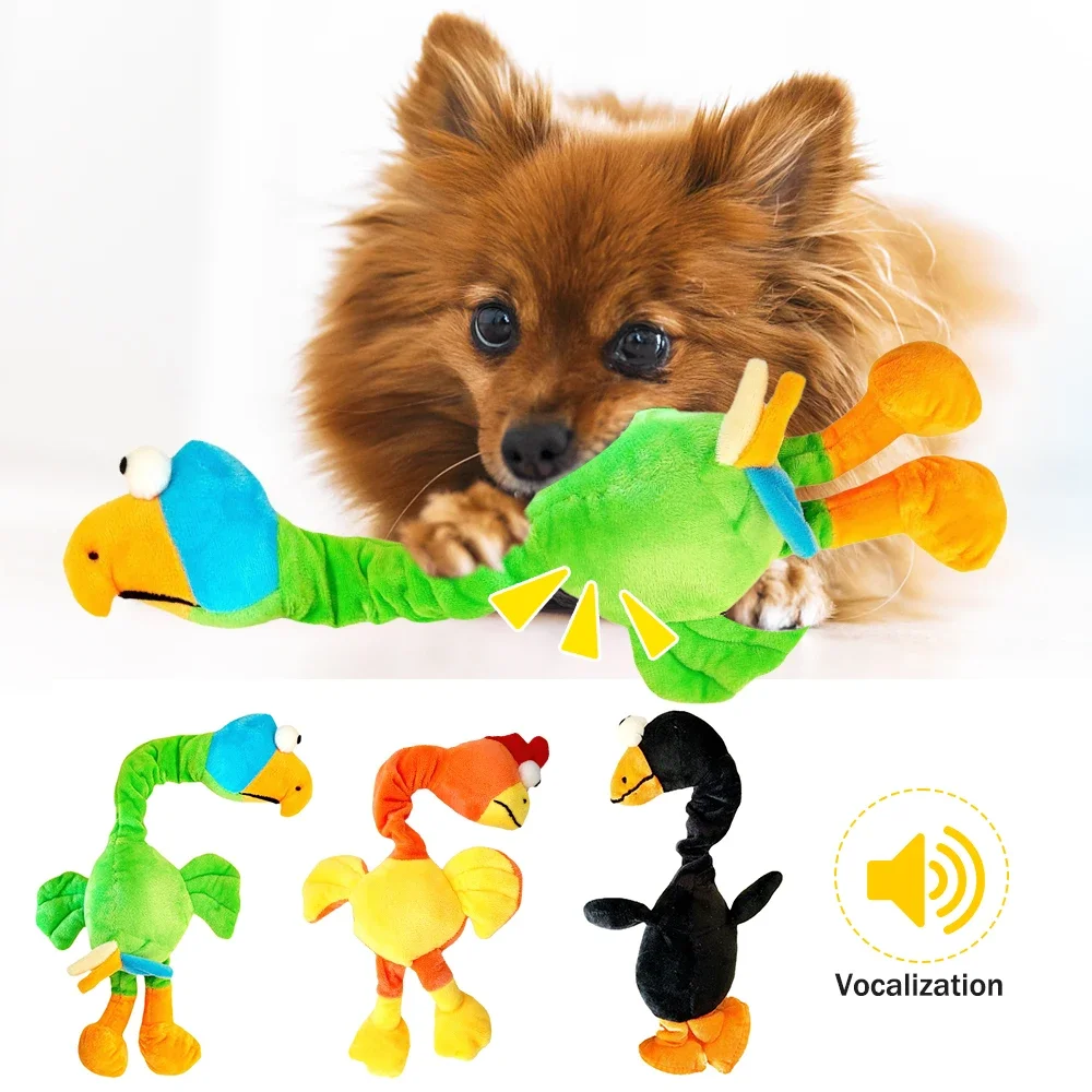1Pcs Pets Dog Toys Screaming Chicken Sound Toy Puppy Bite Resistant Chew Toy Interactive Squeaky Dog Toy Puppy Dog Accessories