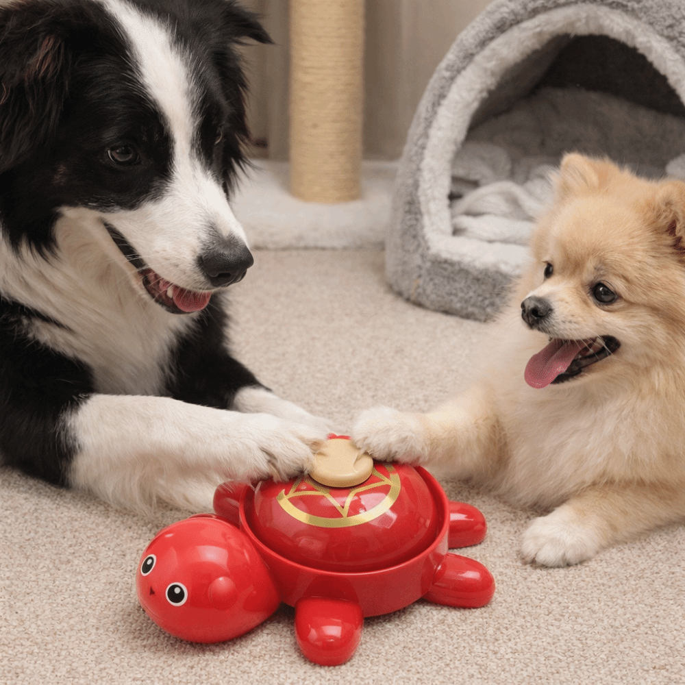 Funny Loud Sound Turtle Call Bell Portable Non-slip Pet Training Bell Cartoon Pet Interactive Toy Food Service