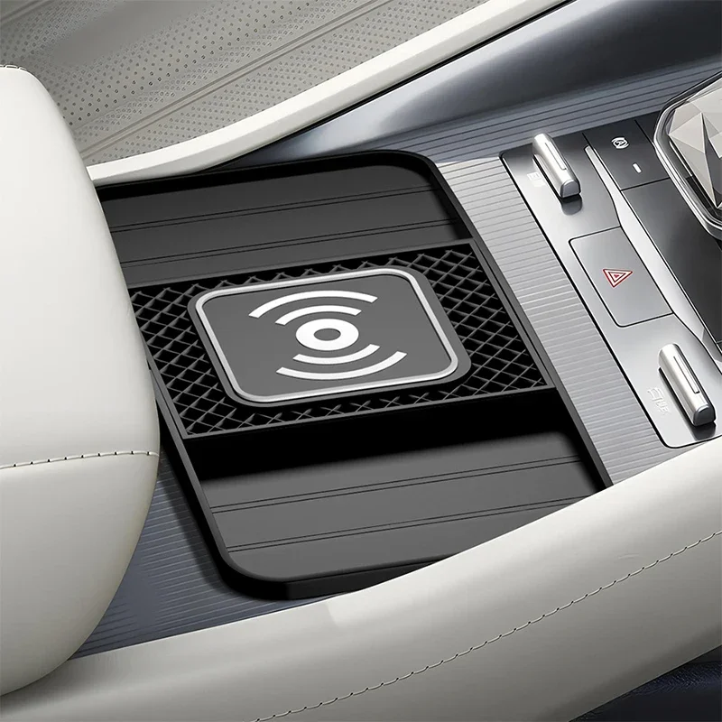 Wireless Car Charger Silicone Anti-skid Pad Stand for iPhone Samsung Huawei Xiaomi Fast Car Wireless Charging Pad Universal Car