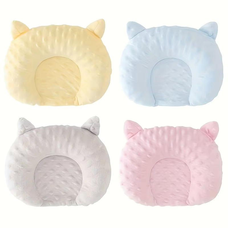 Cozy U-Shaped Cartoon Design Sleep Pad for Small Dogs-Deep Sleep Accessory,Polyester Fleece,Elliptical Shape,Ideal for Toy Breed