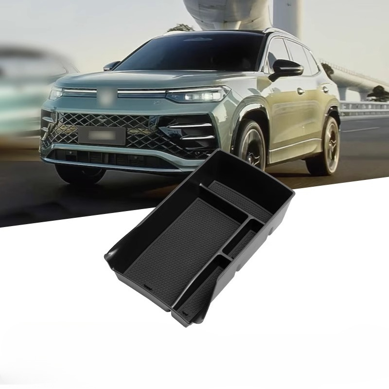 For Volkswagen Tayron L 2025 Handrails compartments storage boxes central control wireless charging silicone pads car supplies