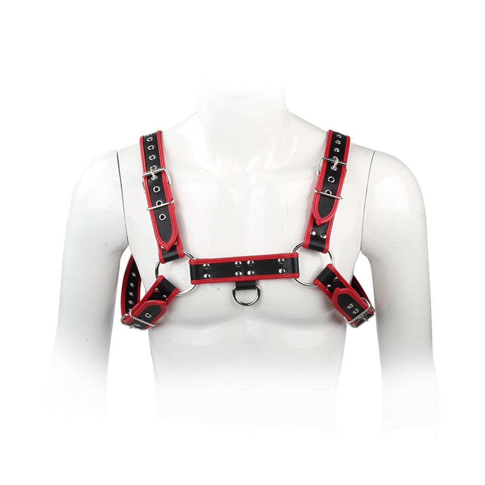 6 Colors Men Harness English Bull Dog Leather Chest Belt Fetish Clothing Sexy Straps Bondage Erotic Products Sex Toys For Men