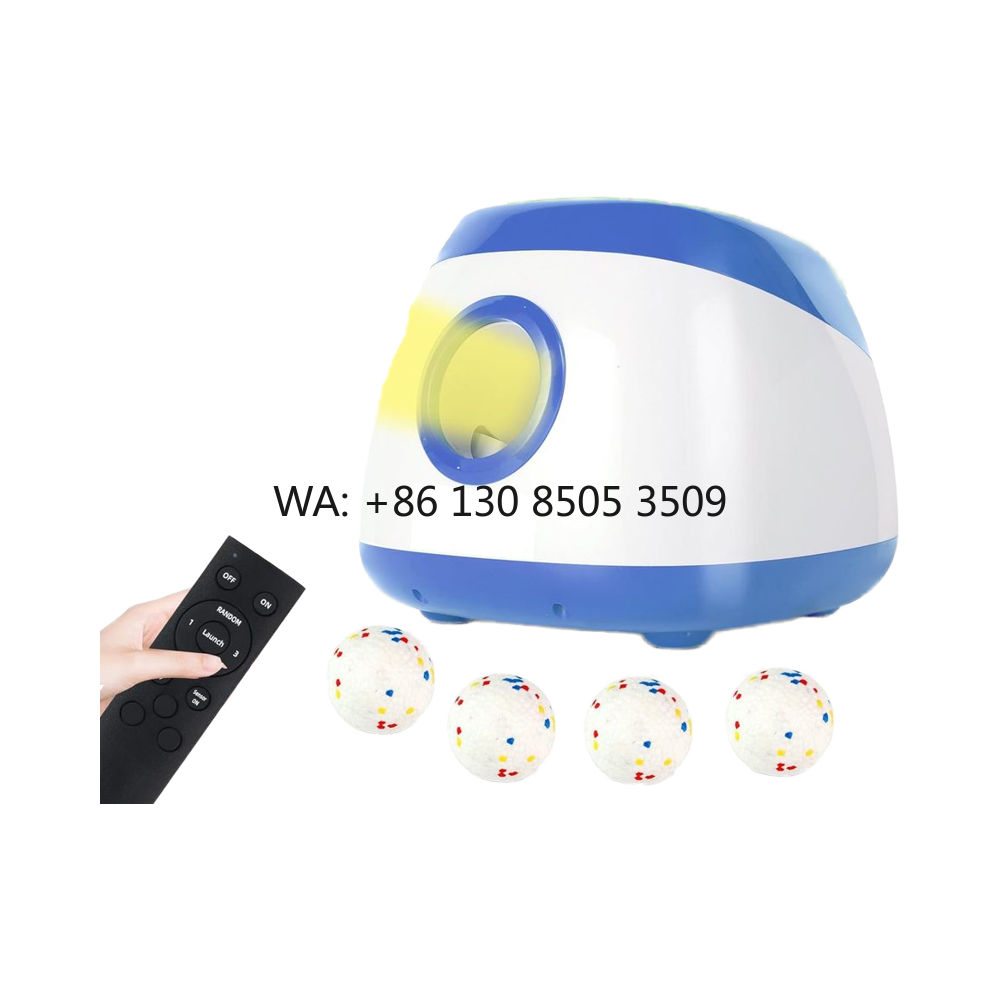Rechargeable 40-80 Ft Automatic Dog Ball Launcher with Remote Control for Medium/Large Dog Toy 3 Balls Dog Interactive Movement