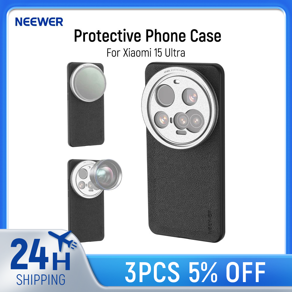 NEEWER Protective Phone Case For Xiaomi 15 Ultra with 17mm Lens Mounts & 67mm Filter Adapter for Wireless Charging