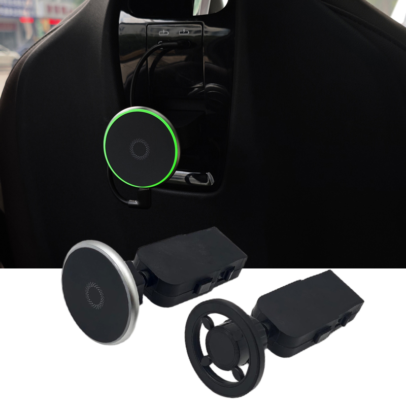 For BMW X3 X5 X6 IX I5 G45 G05 G60 2024 2025 Car LED Wireless Charger Rear Seat Pad Phone Magnetic Holder Stand Accessories Trim