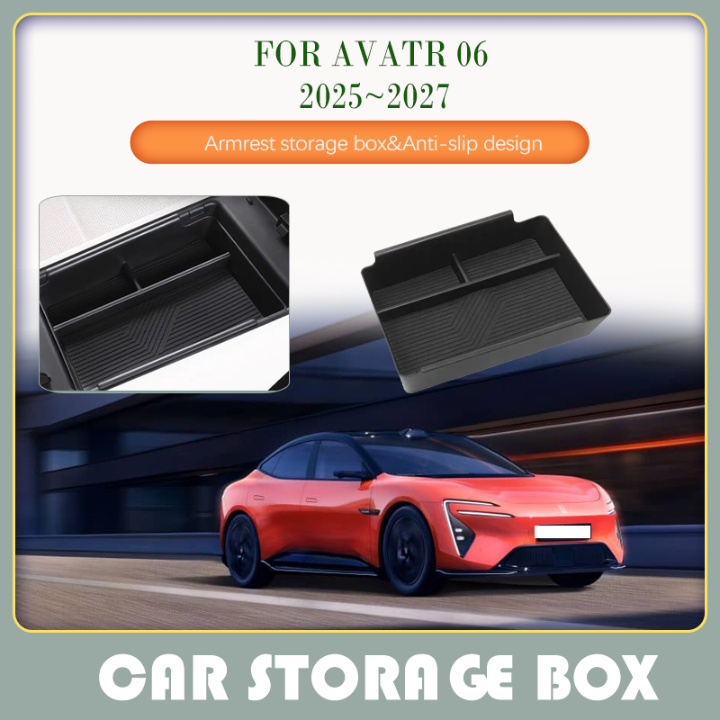Car Storage Boxes For Avatr 06 E16 2025 2026 2027 Armrest Center Console Dashboard Cover Wireless Charging Pads Auto Accessories