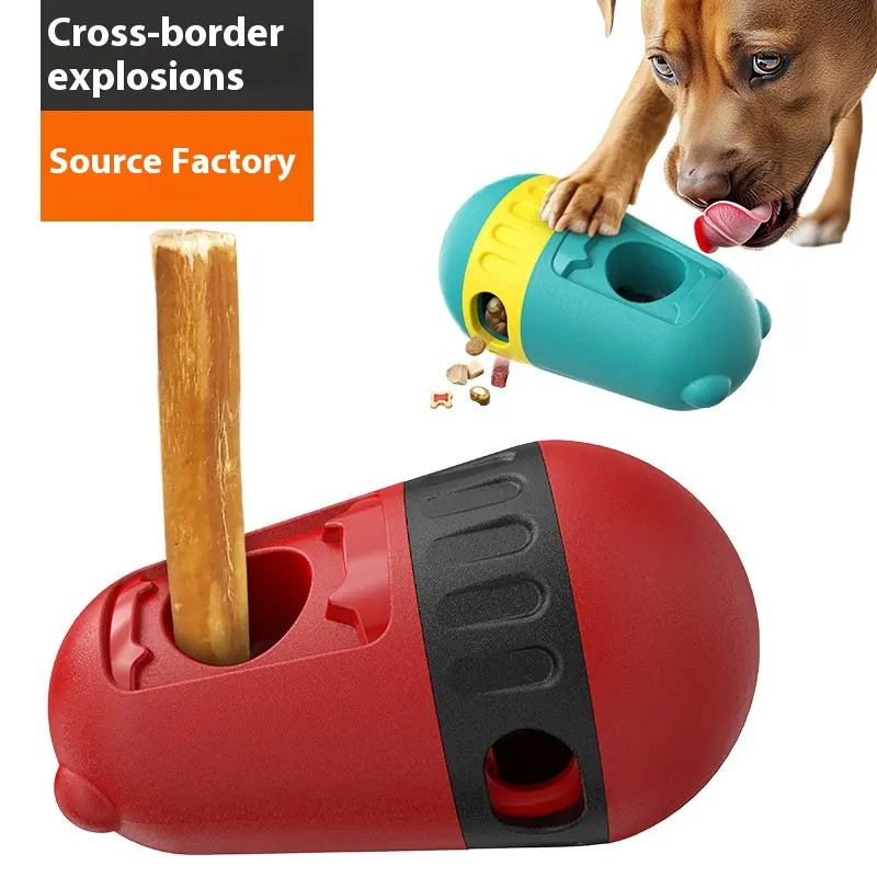 STLFHigh Quality Sustainable ABS Eco-Friendly Anti-Choking Interactive Dog Toy Treat Dispenser with Chew Stick for Dogs