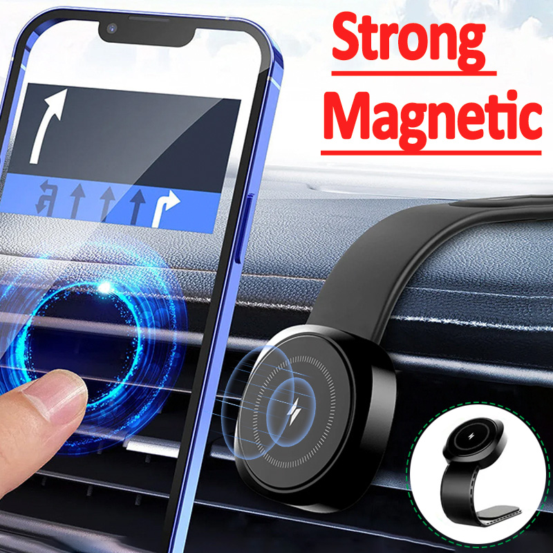 Magnetic Wireless Charger Pad Car Mount Dashboard Sticker Bracket For iPhone 15 14 13 12 Pro Max For Tesla Fast Charging Station