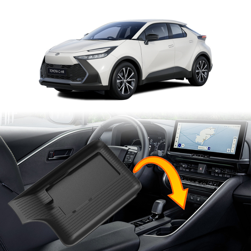 For Toyota 24 CHR European version modified center console panel wireless charging silicone anti slip pad