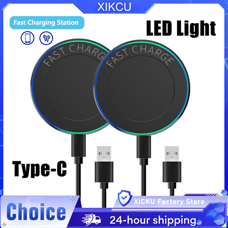 Portable Mini Desktop 100W Wireless Charger Stand Pad For iPhone 17 16 15 14 13 12 Pro Max Samsung Xiaomi Fast Charging Station