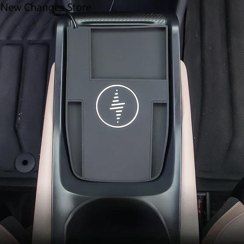 For BYD Seagull 23-25 Wireless Charging Module Low-Up Upgrade of 15W Charger Silicone Pad Modified Accessories Cars