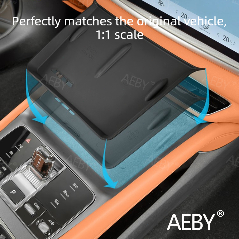 For BYD Sealion 7 2024 Wireless Charger Pad Silicone Mat,Soft Silicone Phone Protector,wireless charging pad,Scratch Resistant