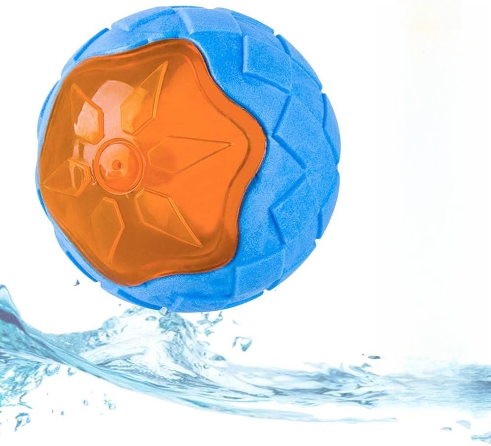 Dog Squeaky Toys, Pool & Beach Toys for Interactive Fetch & Play, TPR