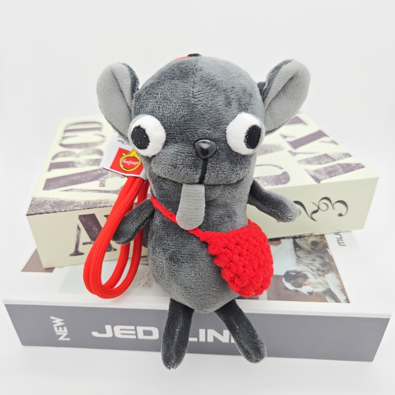 6.3In Cute Chihuahua Plush Keychain Charm Soft Stuffed Toy Dog Pendant Bags Backpacks Accessories Gifts for Boys Girls Christmas
