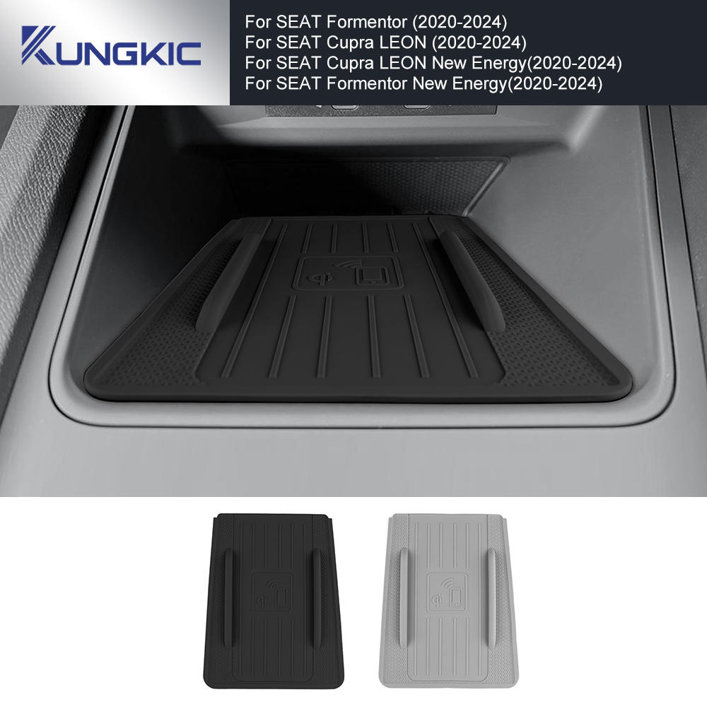 For 2020 2021 2022 2023 2024 Seat Formentor Cupra Leon EV Silicone Wireless Charging Protect Pad Interior Non-slip Accessories