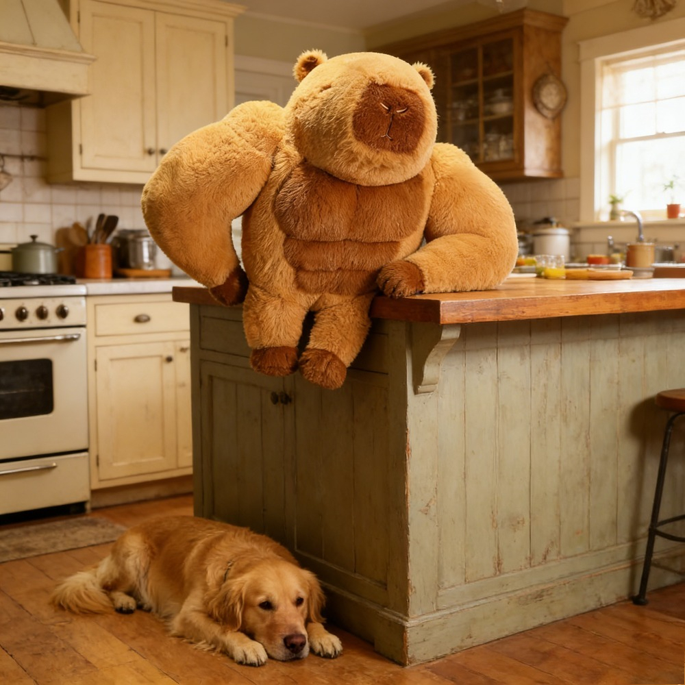 One 17.7-Inch Capybara Plush Toy, a Cuddly Stuffed for Animal, an Exceptional Gift for Animal, And a Daily for Dogs