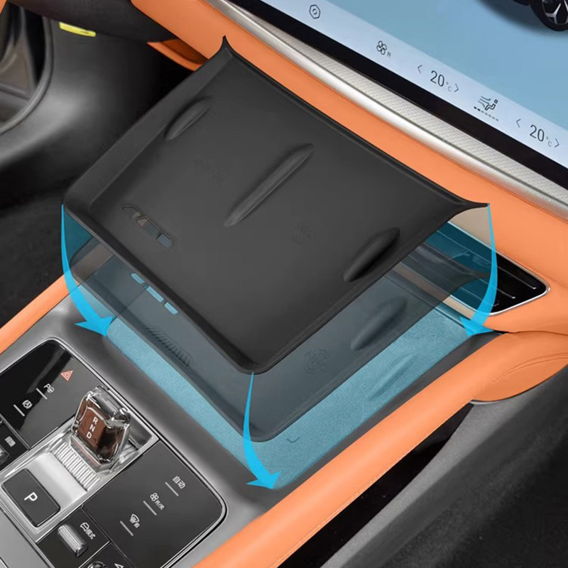 Silicone Pad For BYD Sealion 7 Sea Lion 07 EV 2024 2025 2026 LHD Center Console Wireless Charging Panel Protective Mat
