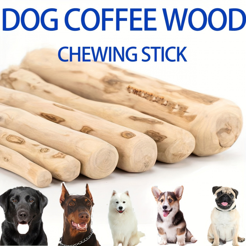 Natural Coffee Wood Dog Chew Toys | Durable for Puppy, Medium & Large Dogs | Boredom Relief & Anti-Destruction