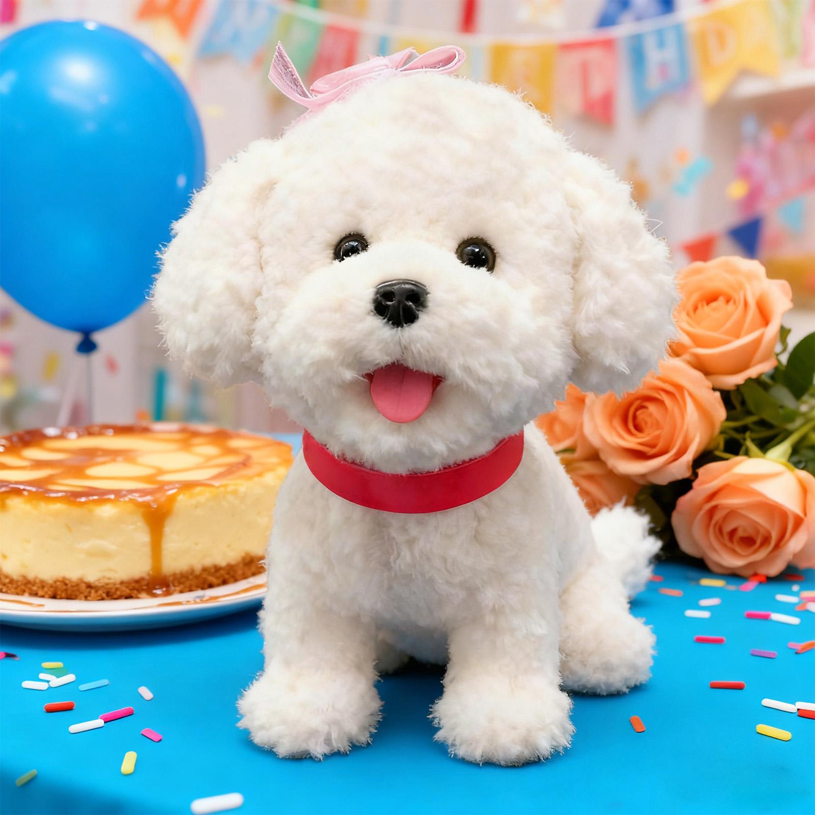 Simulation Electronic PetDog Toy Walking Interactive Dog Plush Doll Toys Touch Sensing Ai Robot Dog With Voice Mimic Gift