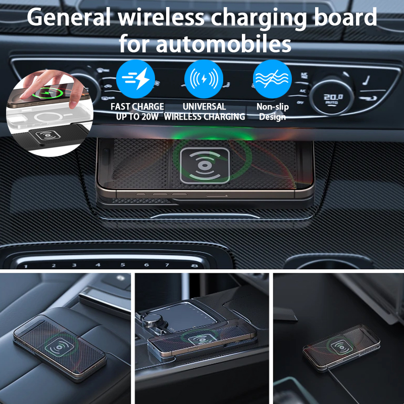 1M Long New car universal wireless charging modified anti-skid pad charging board suitable for all Apple, Huawei, Xiaomi models