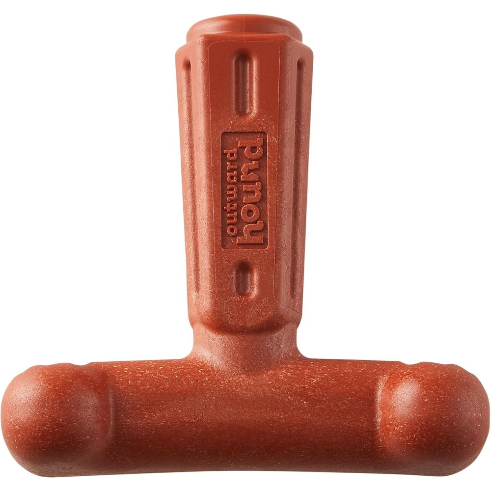 Outward Hound Dogwood Wood Durable Dog Chew Toys, Real Wood & Calming Hemp, 2-Pack, Medium