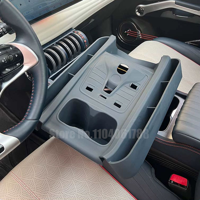 Silicone Center Console Storage For BYD Atto 3 Yuan Plus Wireless Charging Pad Sleeve Gear Cover Interior Upgrade
