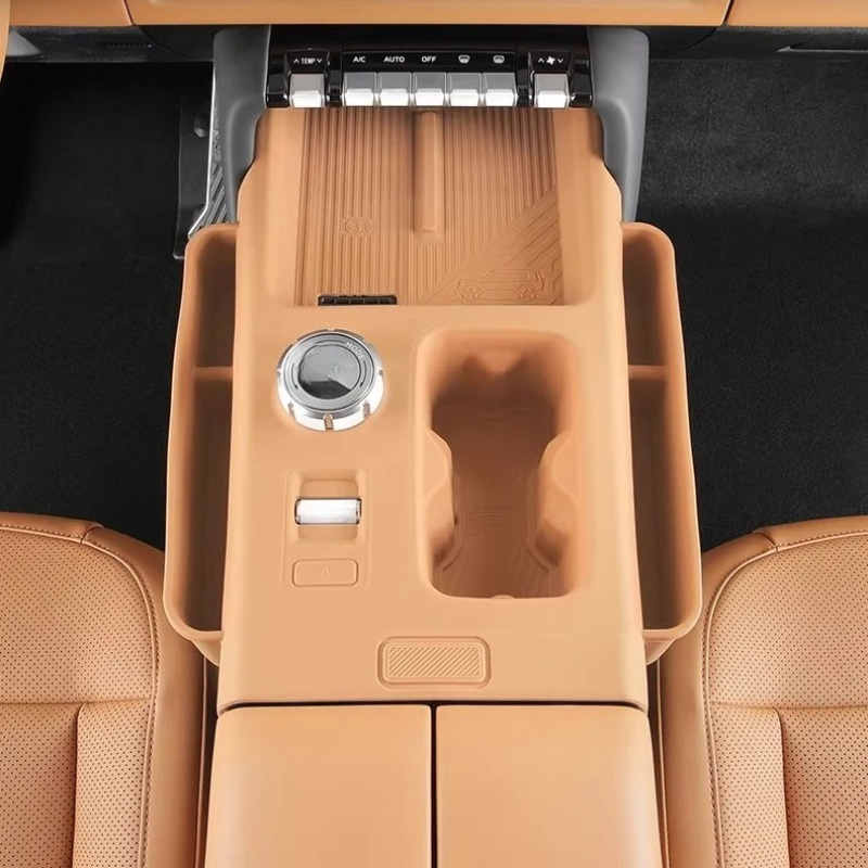 Center Console Gear Shift Panel Silicone Pad Anti-scratch Wireless Charging Mat For Chery iCAR V27 2026 2027 Accessories
