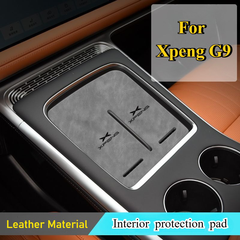 For Xpeng G9 Car Interior Protective Pad Central Control Wireless Charging  Mat Armrest Water Cup Storage Pad Decor Accessories