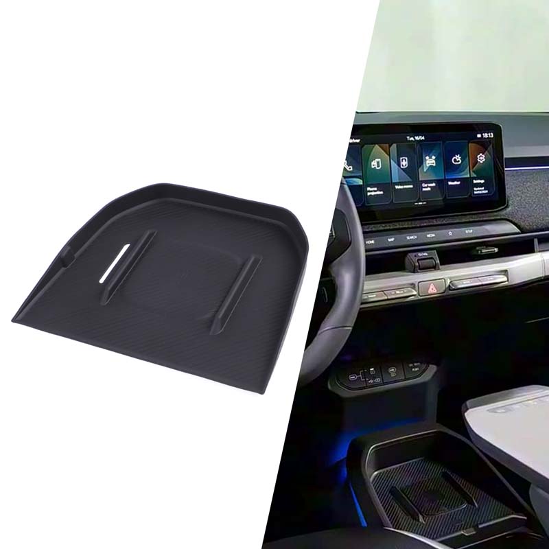For Kia EV3 wireless charging pad tray car interior anti-slip mat car mobile phone charger protective pad 2024-2025