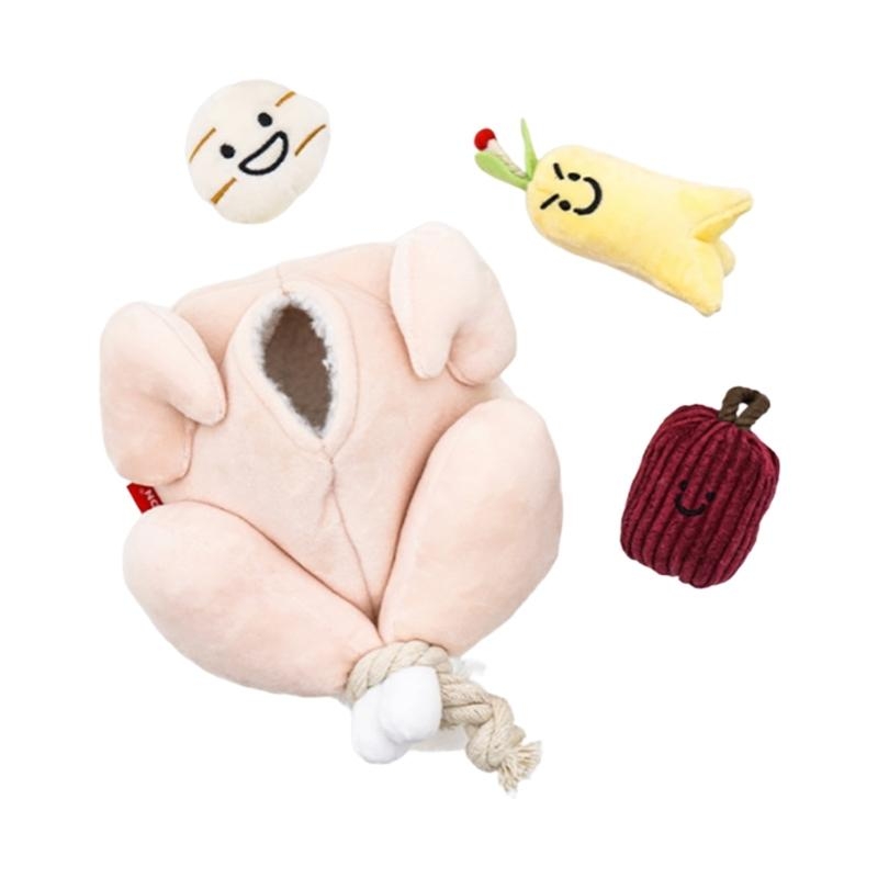Snuffle Dog Squeak Plush Soft Chew Toy for Puppy Hide & Seek for Play