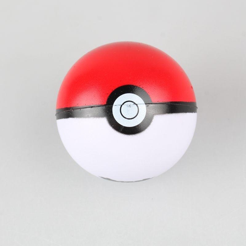Pokemon Anime Poke Ball Squeeze Toy Bouncing Ball Kawaii Pet Toy Soft and Resistant To Falling Cats and Dogs Poke Ball Toy