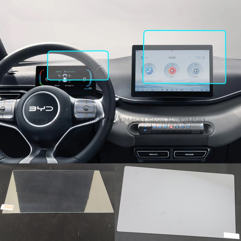 Tempered Glass for BYD DOLPHIN MINI EV 2025 Car navigation gps  instrument Dashboard Monitor Film Screen Protector Film