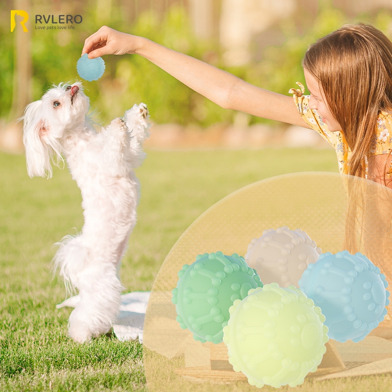 Dog Toys Glowing Ball Chewable Teeth Grinding Relieves Boredom Durable for Large Dogs Lightweight High Elasticity Night toys