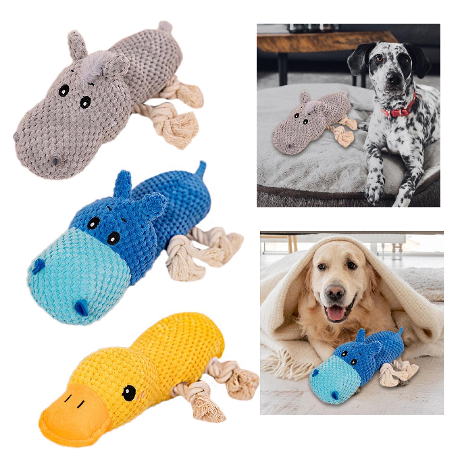 Dog Chew Toy Lovely Furniture Protection Interactive Crinkle Dog Squeaky Toys for Entertainment Playing Chewing Training Indoor