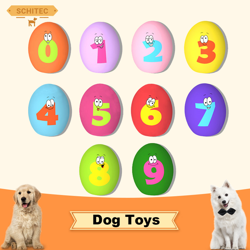 SCGK 10PCS Ultra-Durable Rubber Chew Ball for Dogs - Interactive Pet Toy, Safe Dental Teeth Cleaning Puppy Playtime Fetch Ball.