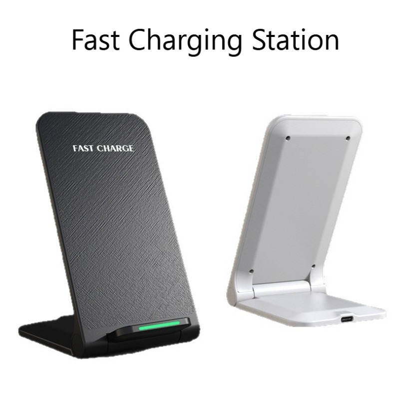 Phone Wireless Charger Desktop Foldable Chargers Pad For iPhone 17 16 15 14 13 12 Pro Max Samsung S24 S23 Fast Charging Station