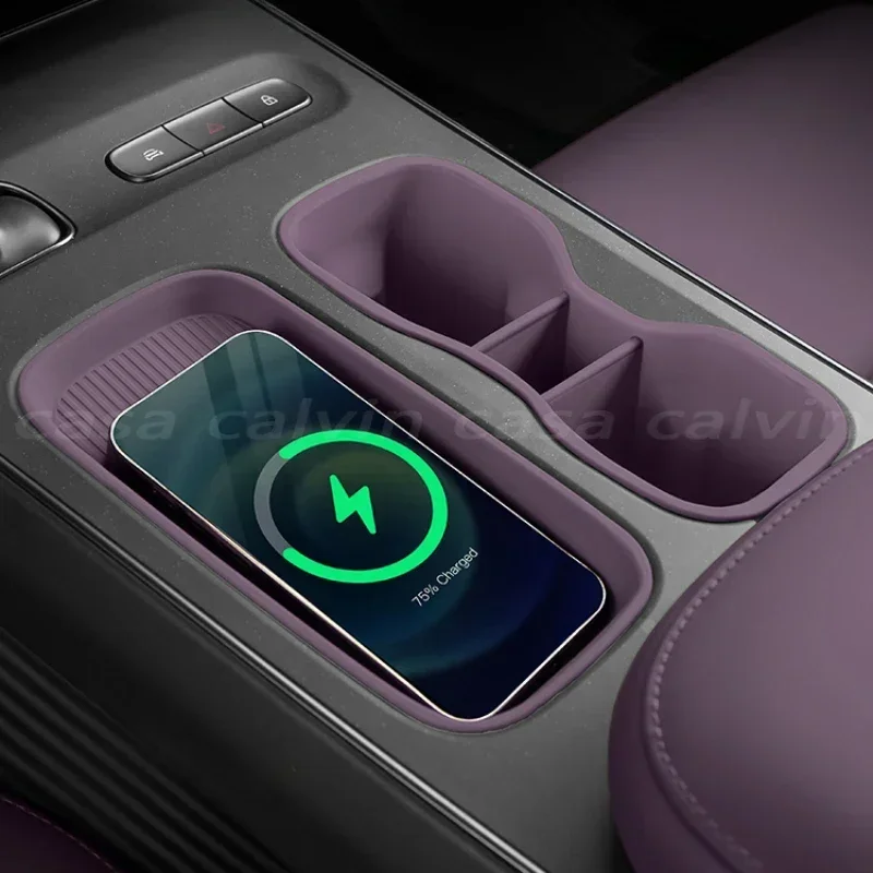 Wireless Charging Pad For NIO Weilai ET5 ET5T ES6 EC6 Center Control Water Cup Cover Car Interior Decoration Car Accessories